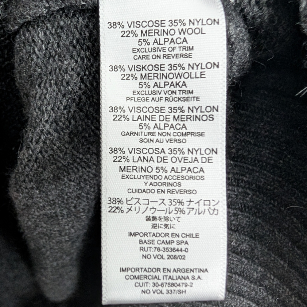 Gray Patterned Men's Sherpa Sweater - Picture 5 of 5
